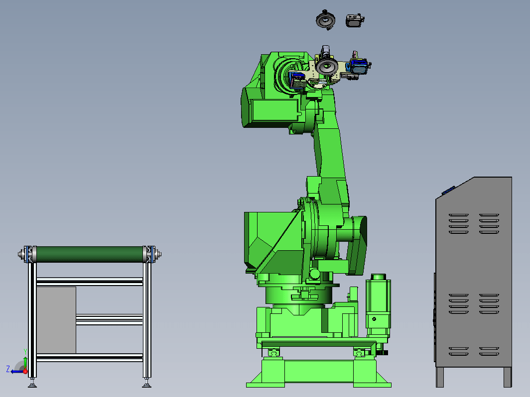 具有扫描与打标功能的机械手作业