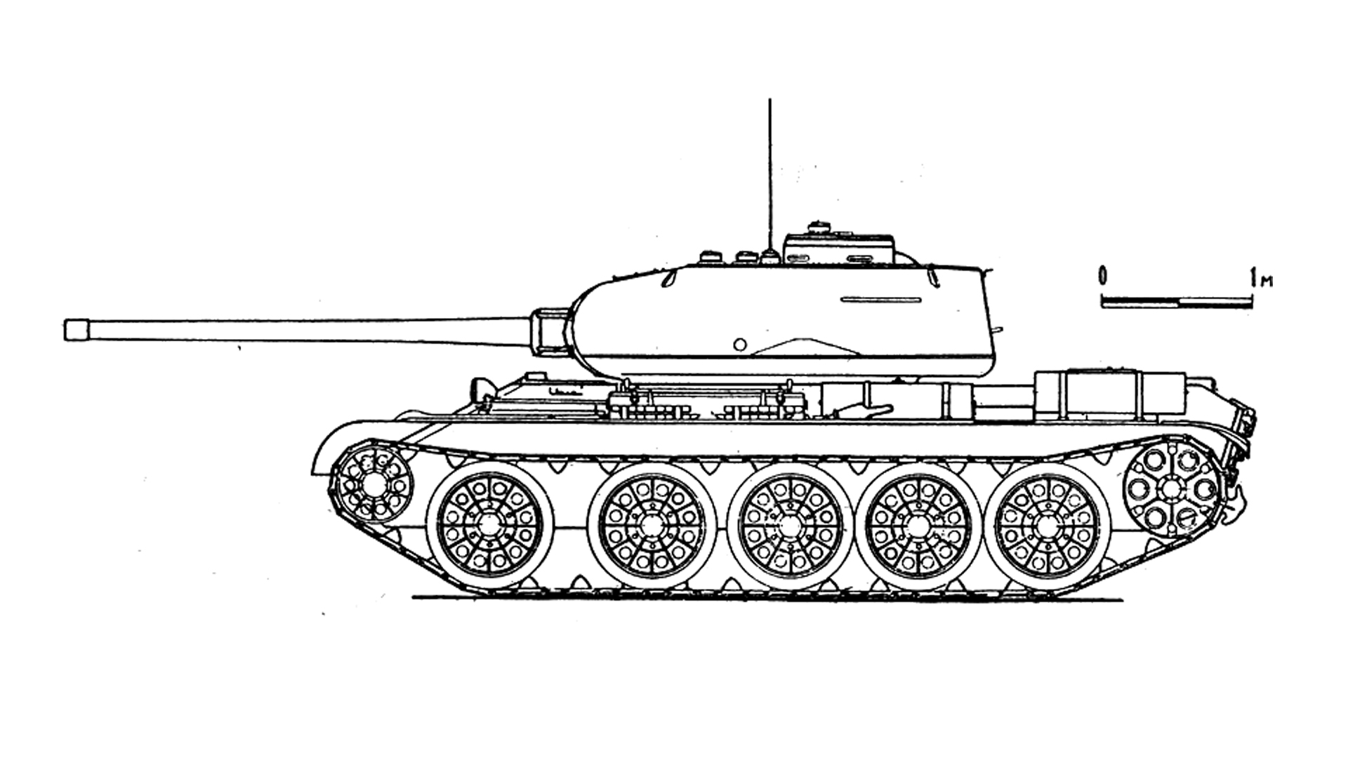 T-44中型坦克模型