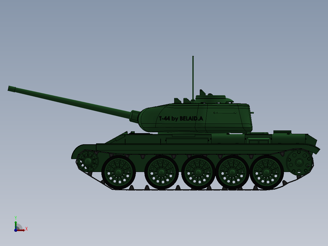 T-44中型坦克模型