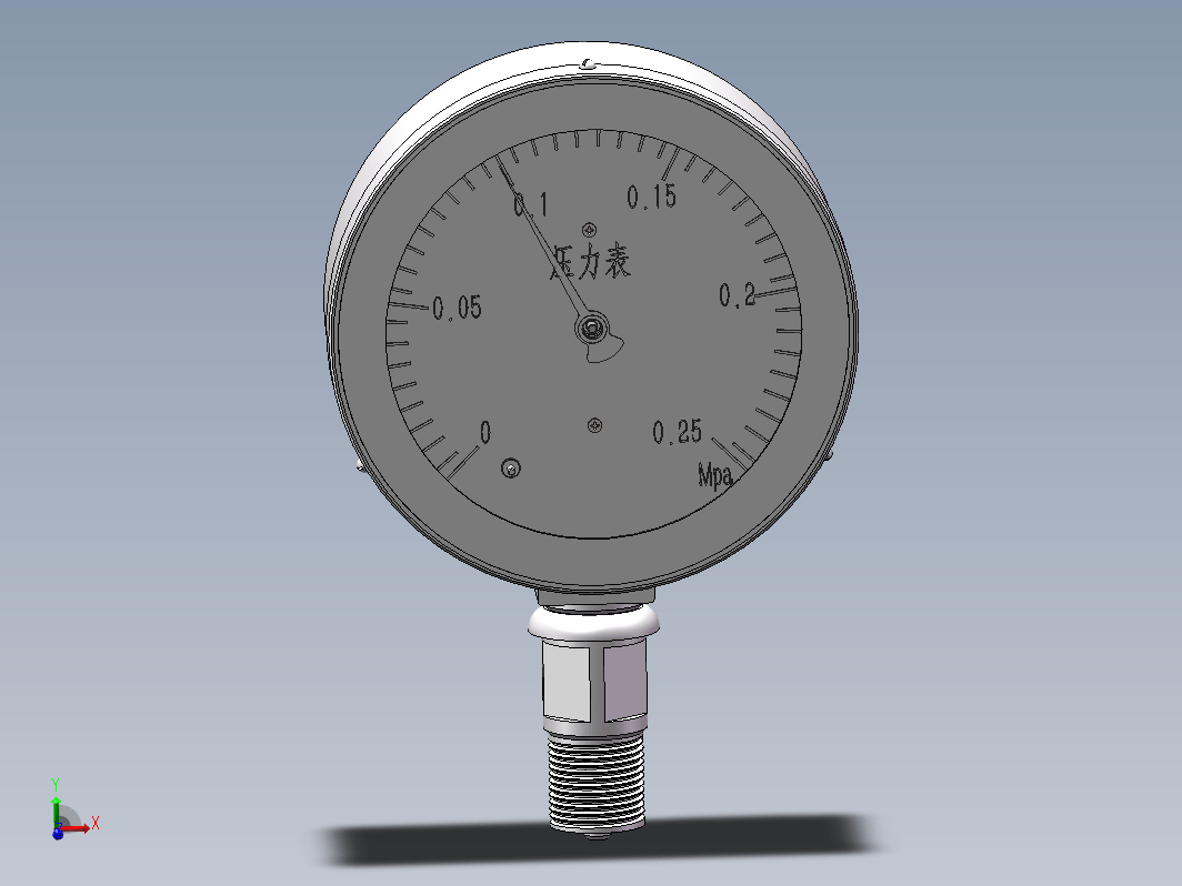 压力表3D模型