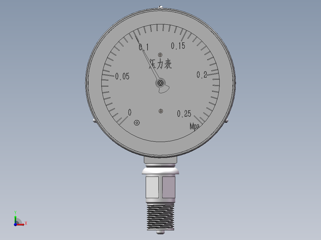 压力表3D模型