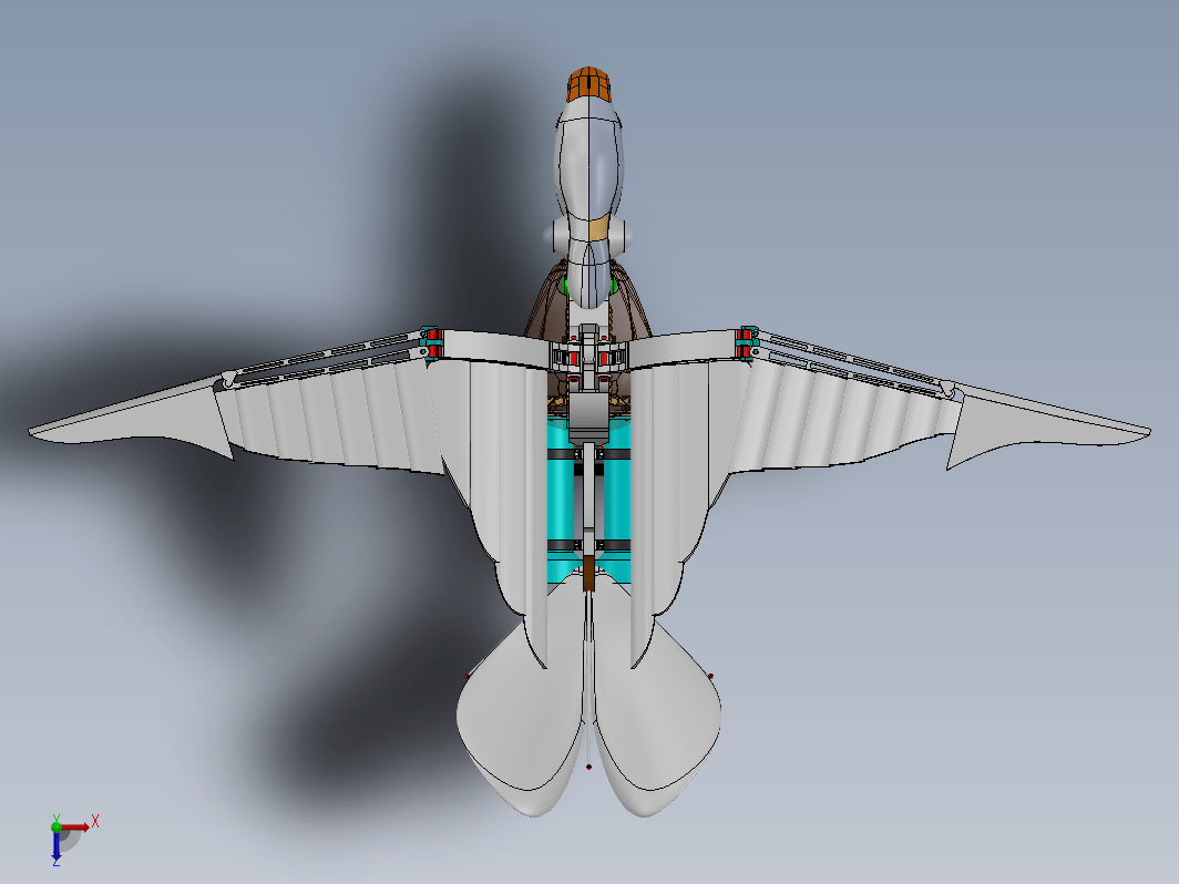 mechanical bird机械扑翼飞鸟机构