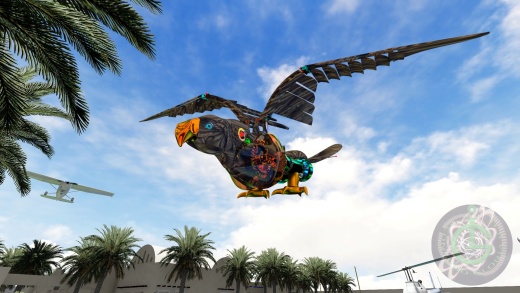 mechanical bird机械扑翼飞鸟机构缩略图