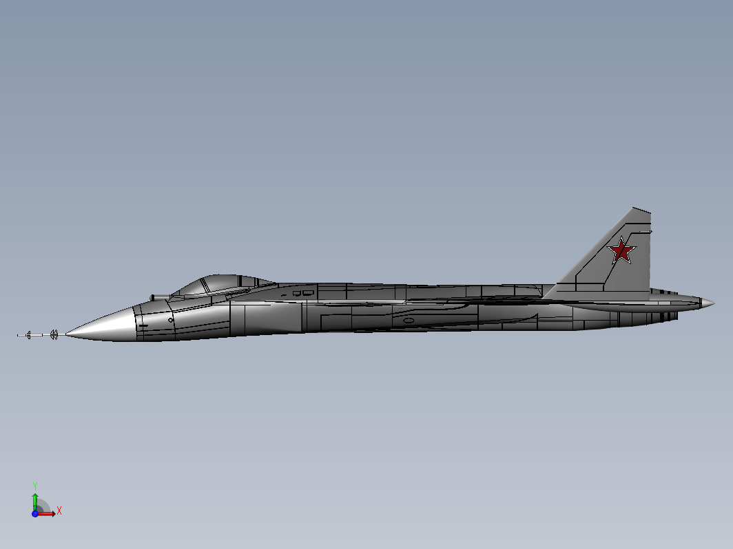 SU47苏47战斗机造型