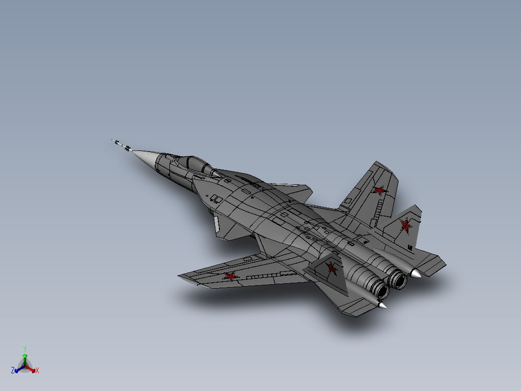 SU47苏47战斗机造型