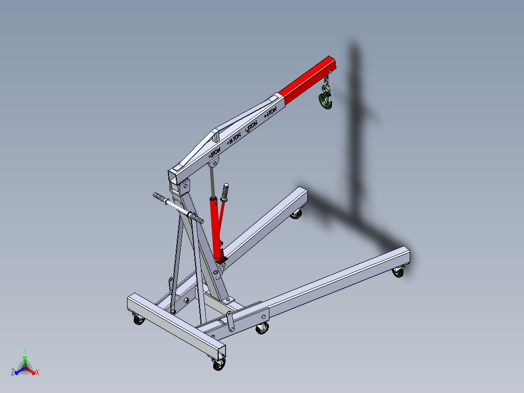 Folding mobile crane折叠式移动起重机