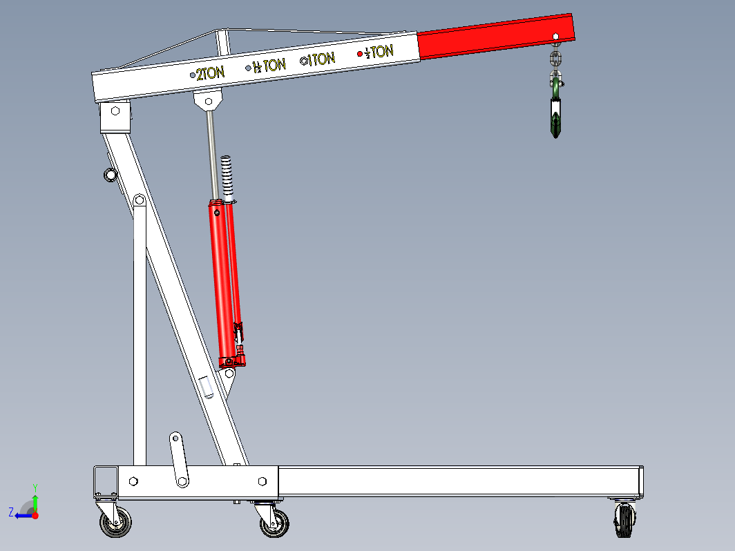 Folding mobile crane折叠式移动起重机