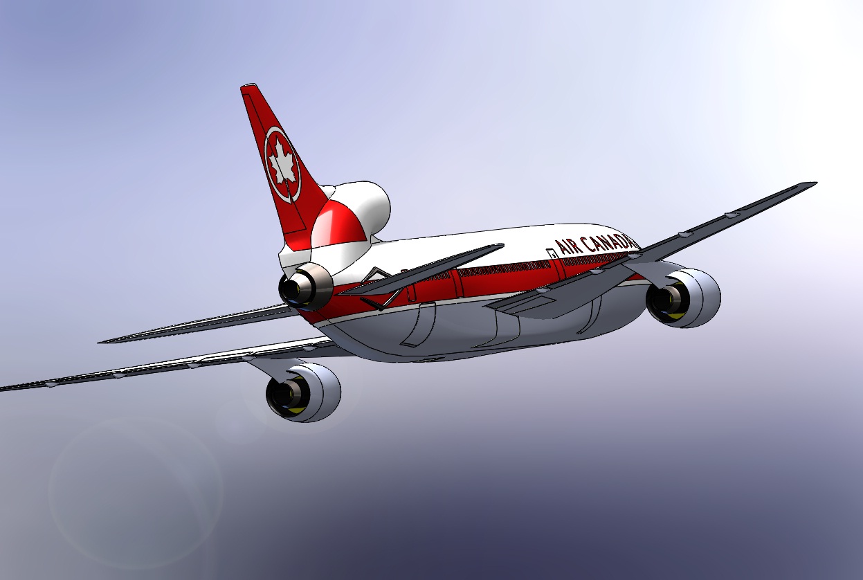 简易Lockheed L-1011 Tristar飞行造型