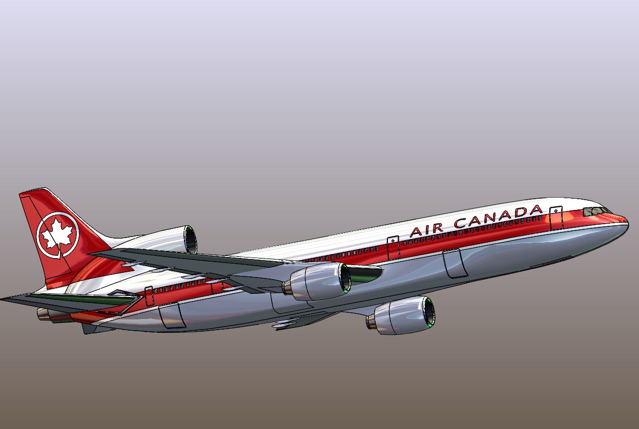 简易Lockheed L-1011 Tristar飞行造型