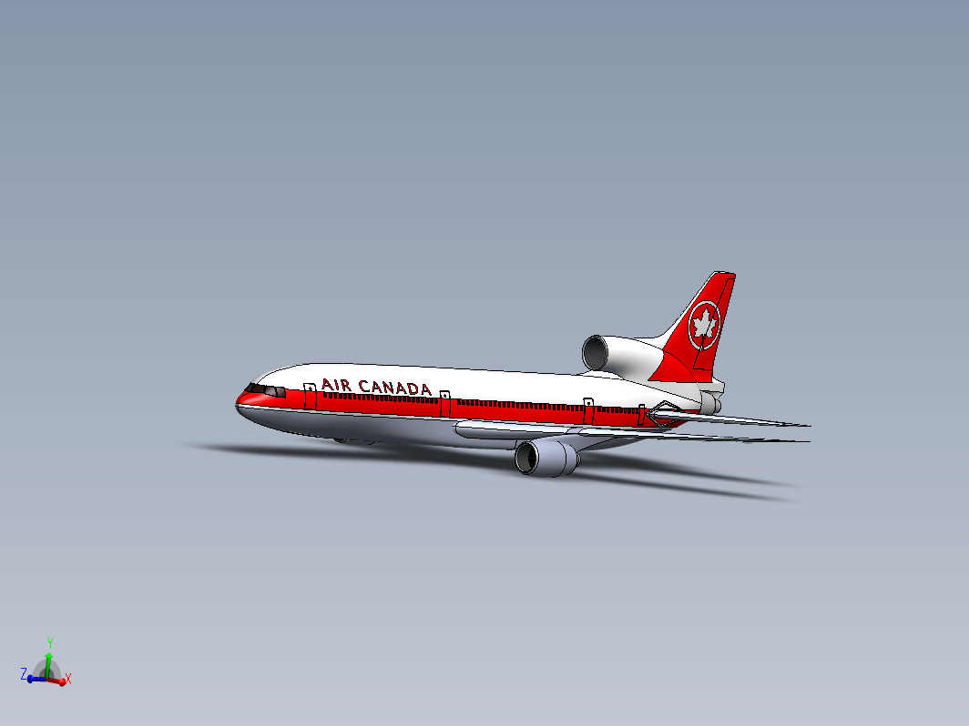 简易Lockheed L-1011 Tristar飞行造型