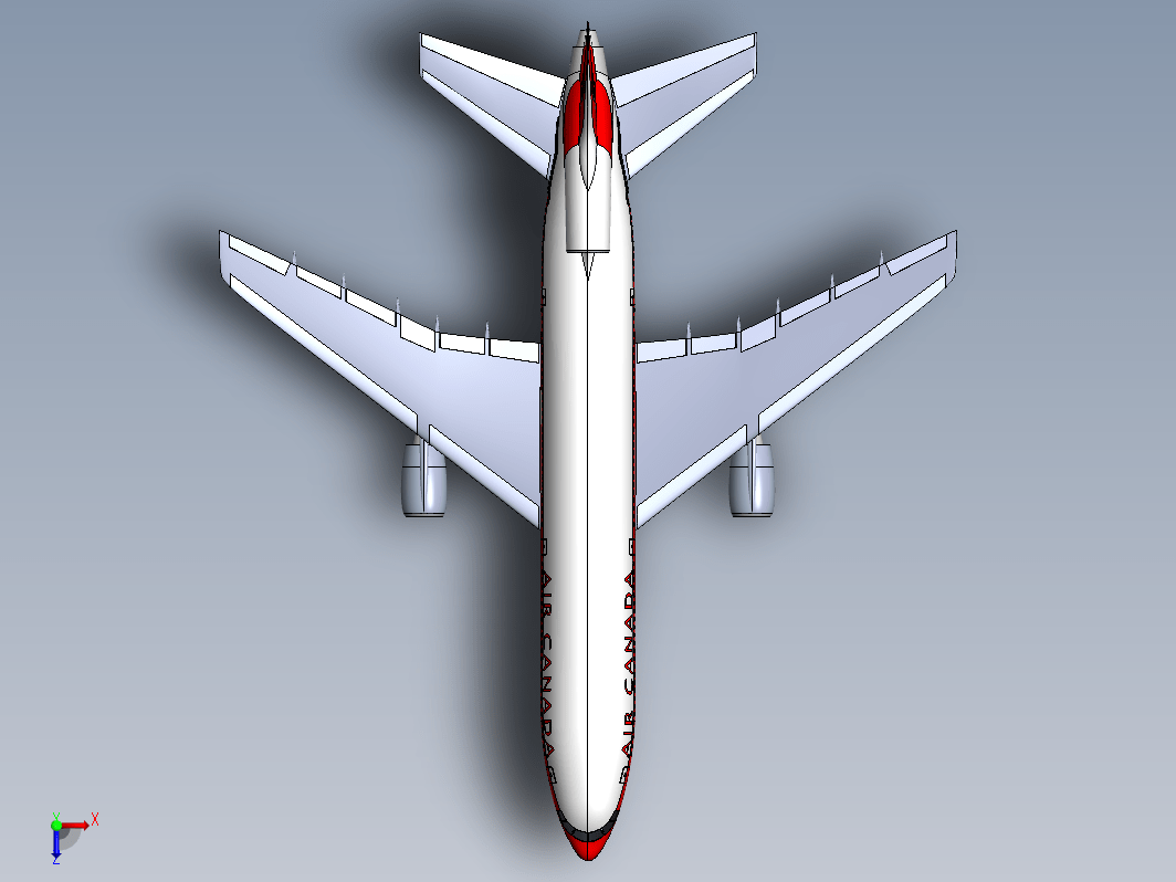 简易Lockheed L-1011 Tristar飞行造型