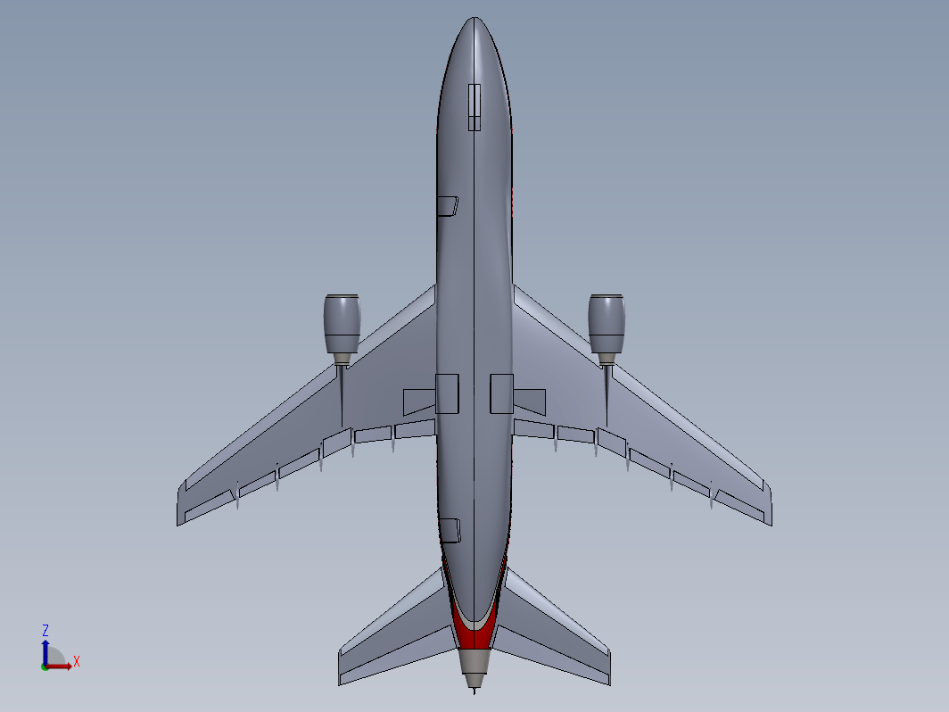 简易Lockheed L-1011 Tristar飞行造型