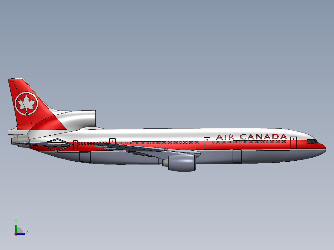 简易Lockheed L-1011 Tristar飞行造型