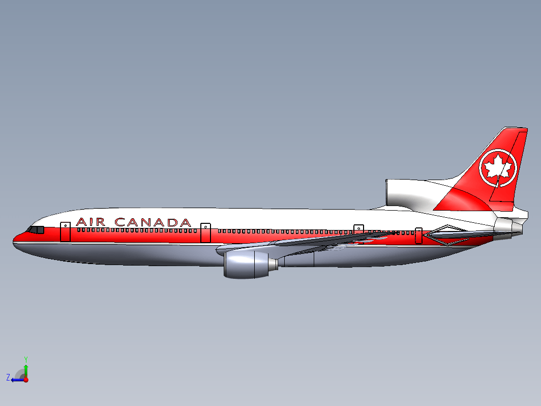 简易Lockheed L-1011 Tristar飞行造型