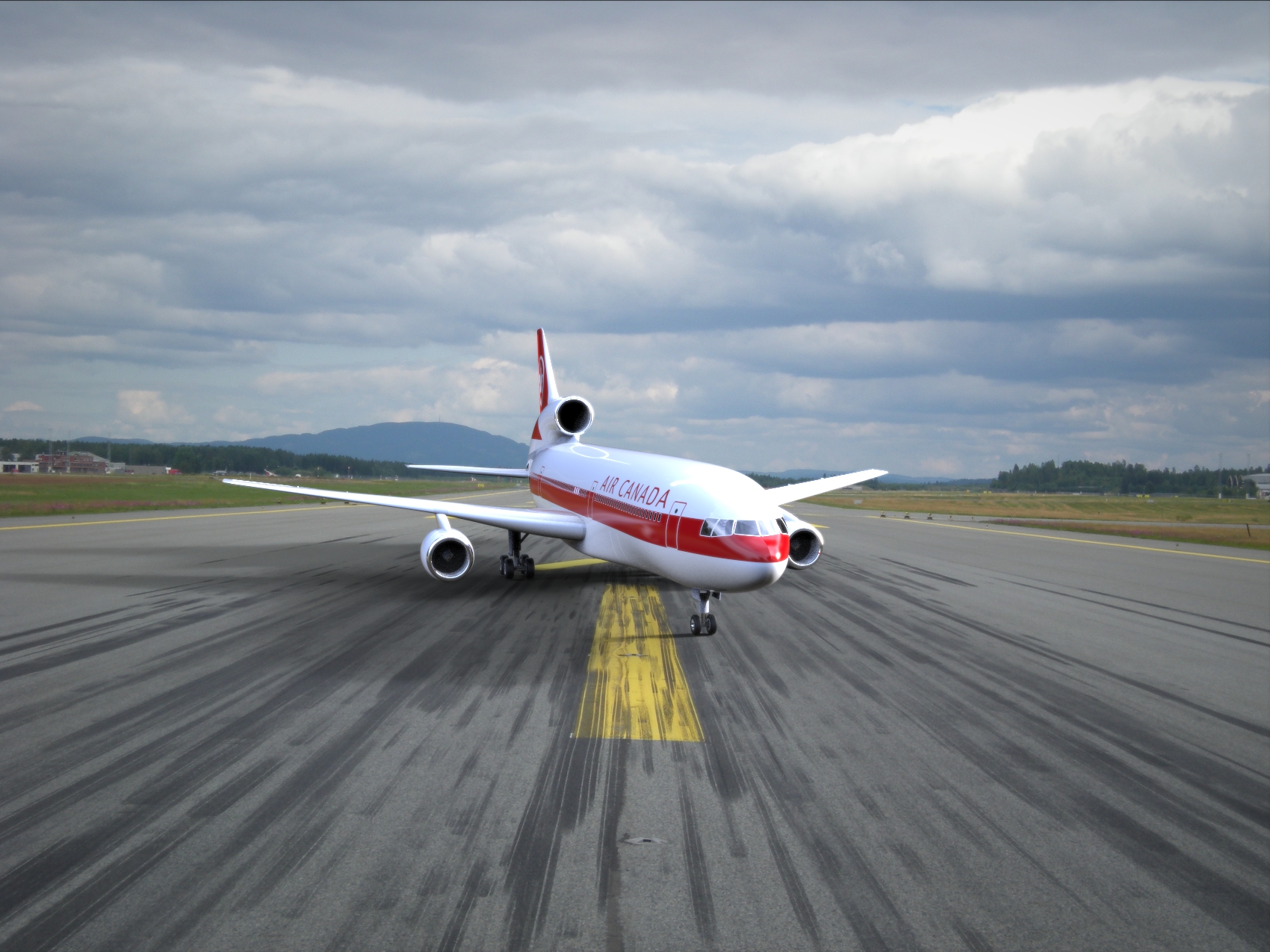 简易Lockheed L-1011 Tristar飞行造型