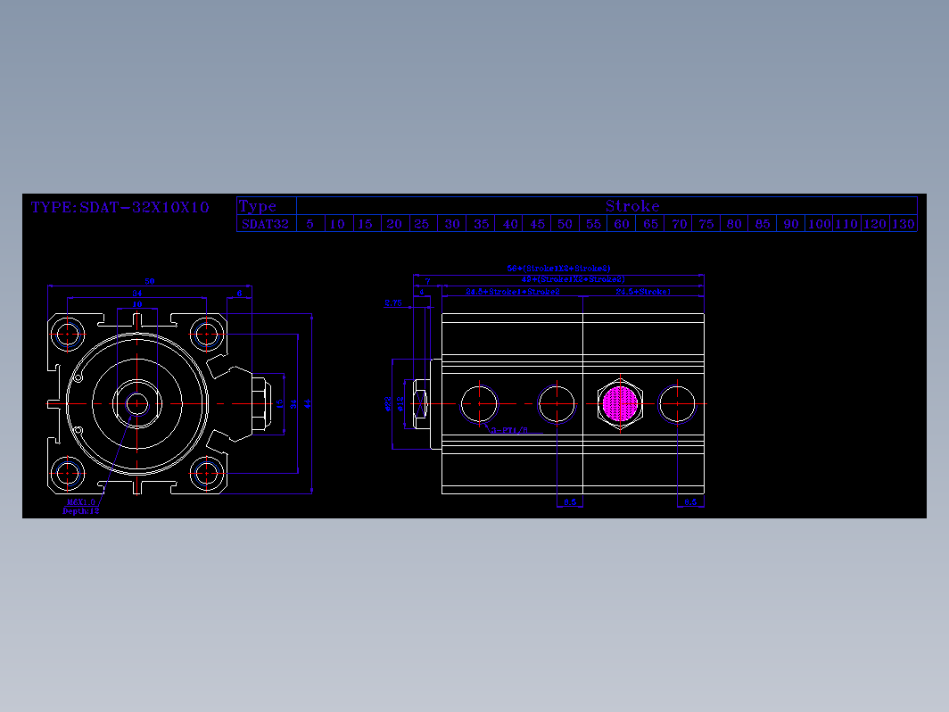 SDA气缸 83-SDAT-32-BZN