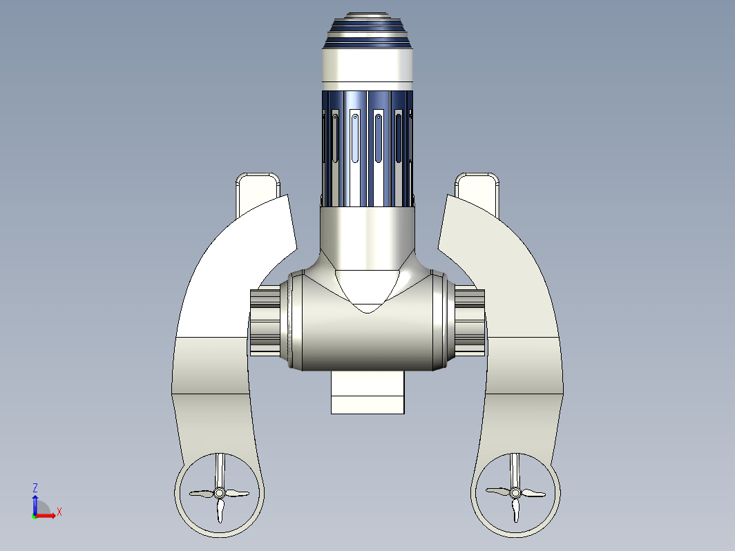 小型宇宙飞船科幻模型 airbus-spaceship