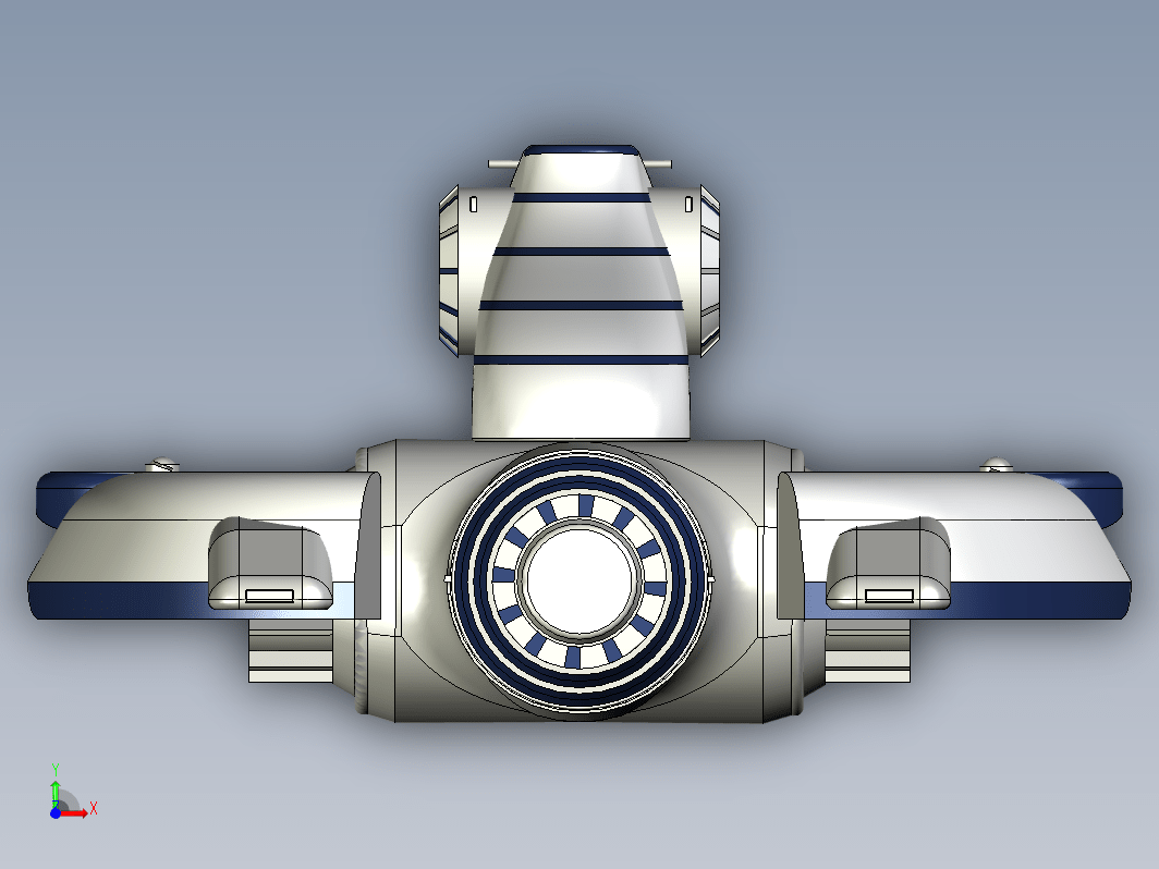 小型宇宙飞船科幻模型 airbus-spaceship