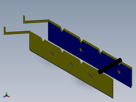 solidworks 中的杆运输机构缩略图
