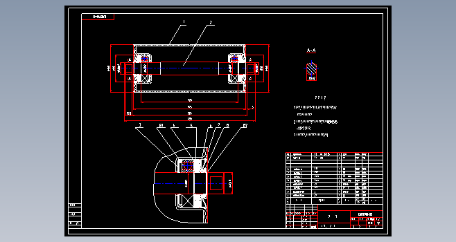 B2000反V型鼓形调心托辊组整套图纸CAD