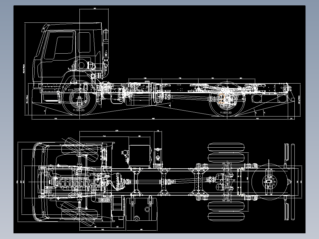 ZZ5207M4617D1汽车底盘图