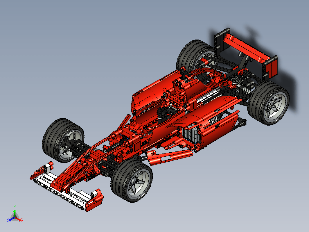 ferrari f1赛车1比10LEGO