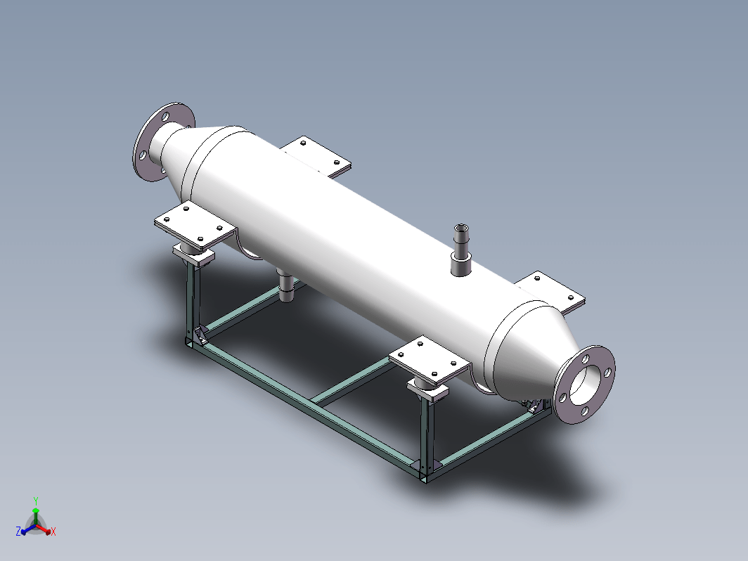 空气冷却器三维