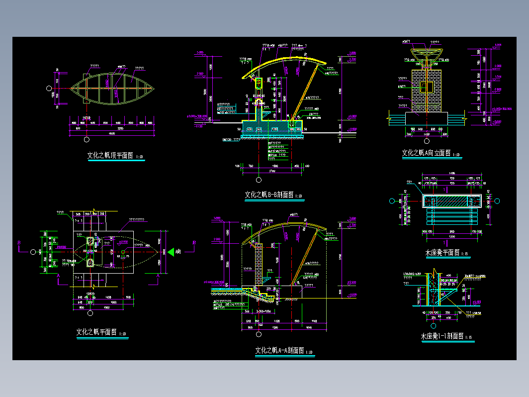 插花艺术景观小品设计CAD-另类006