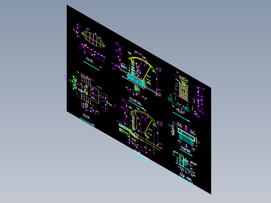 插花艺术景观小品设计CAD-另类006