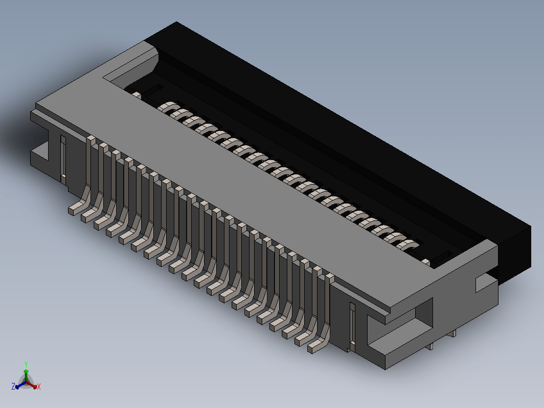 WR-FPC连接器， 20针， 0.5mm SMT ZIF水平