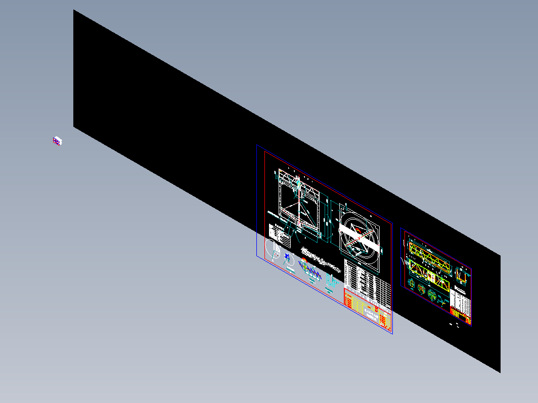 6.5米中心刮泥机CAD图纸