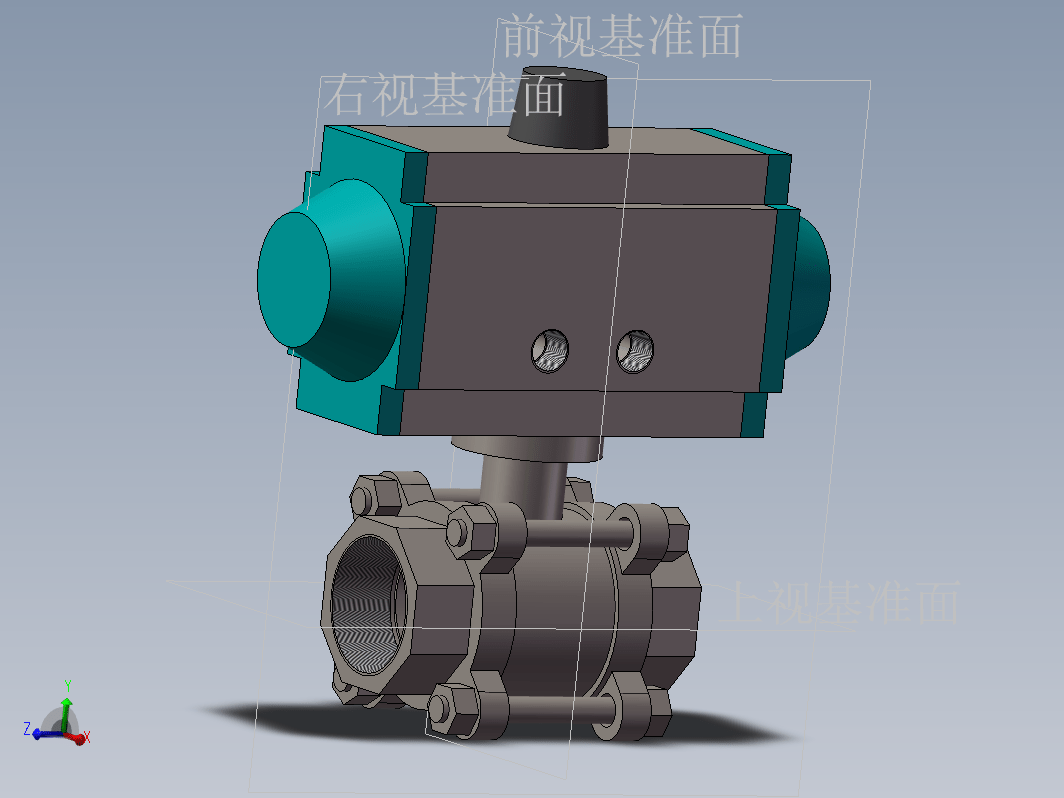 ASBG-气动球阀DN32螺纹-SS