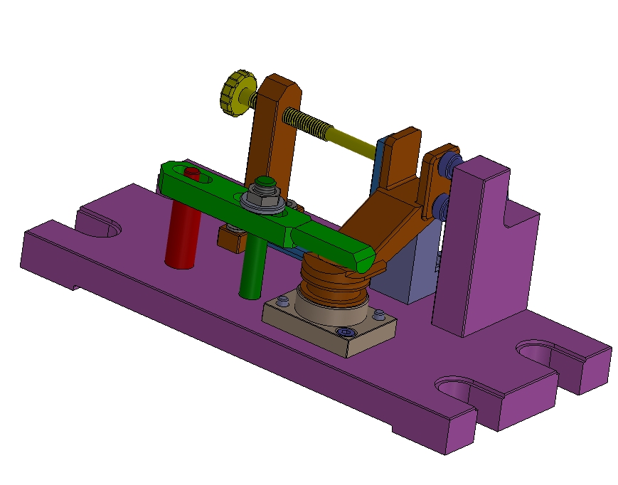 摇臂加工工艺及铣槽夹具设计 SW+CAD+说明书