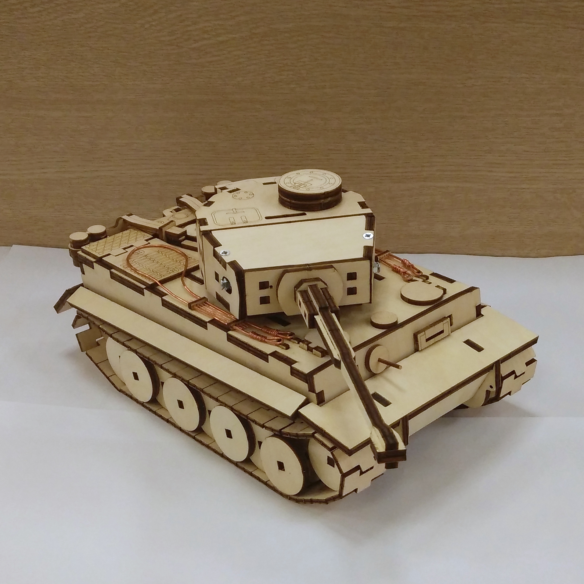 虎式VI重型坦克立体拼装激光雕刻图