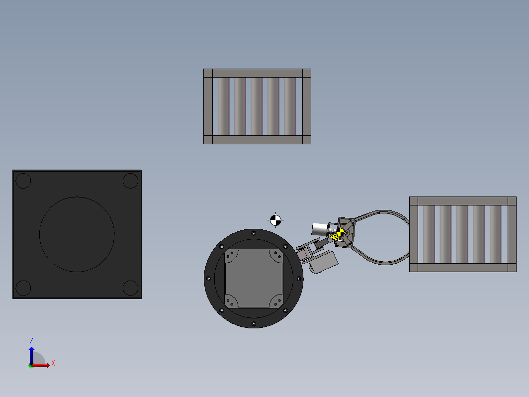 车轮轮毂搬运机械手的机械结构设计三维SW2012带参+CAD+说明书