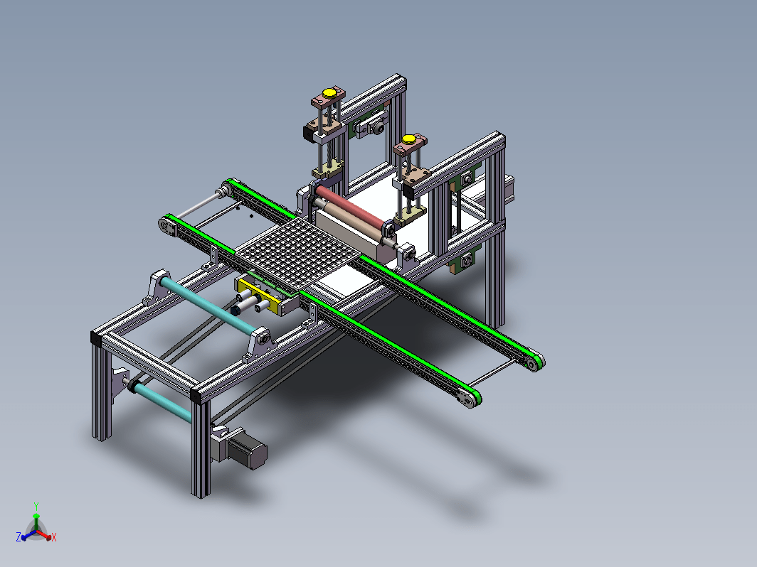 马赛克纸贴自动刷胶(sw+cad+说明书)