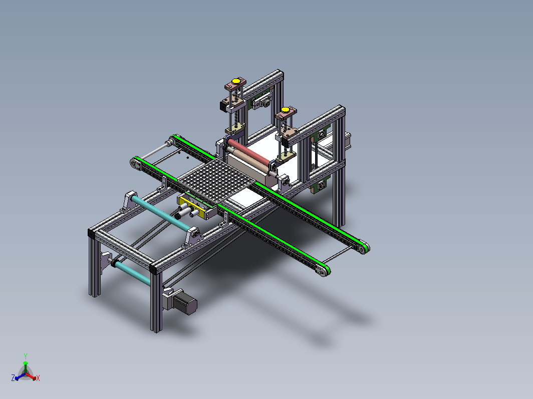 马赛克纸贴自动刷胶(sw+cad+说明书)