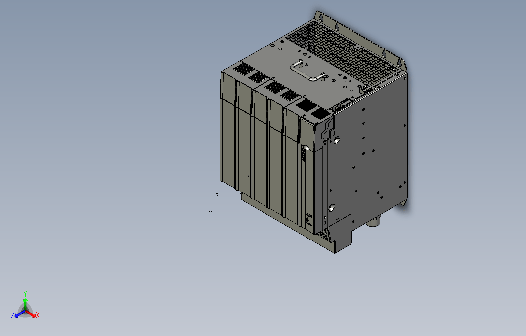 高性能多机传动驱动器STEP_B00(MD810-20M4T160G020W+整机外形图)