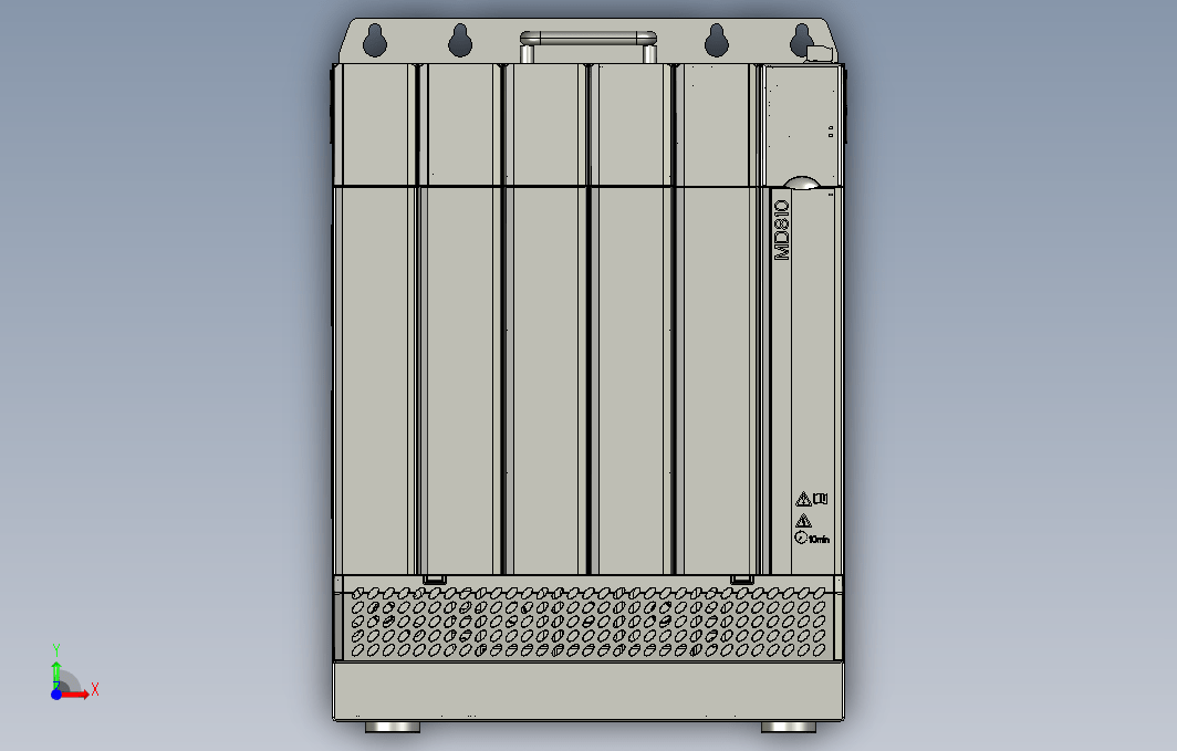 高性能多机传动驱动器STEP_B00(MD810-20M4T160G020W+整机外形图)