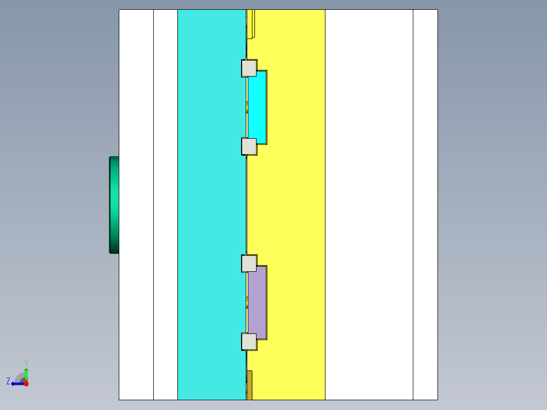 方形电器盒注塑模具3D+CAD图纸