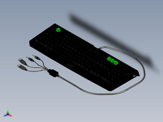 Razer Blackwidow键盘模型缩略图