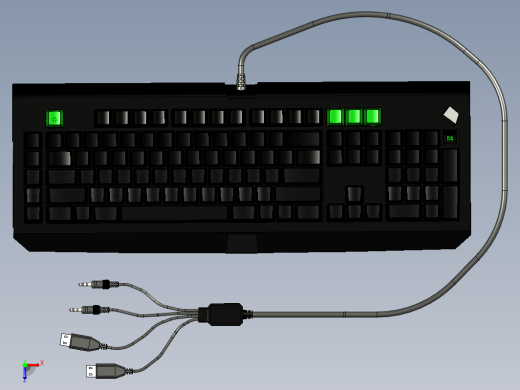 Razer Blackwidow键盘模型缩略图
