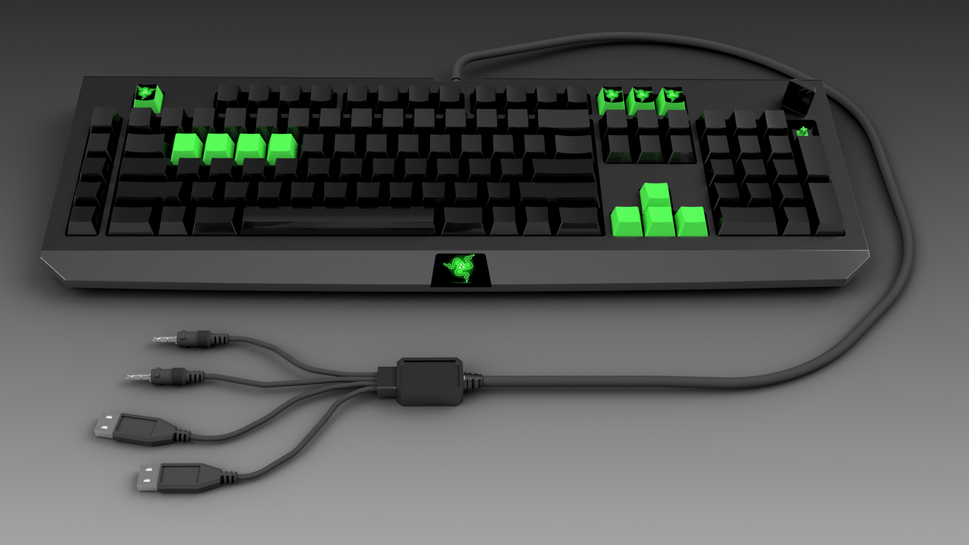 Razer Blackwidow键盘模型