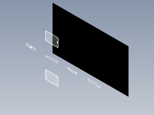 民航测试专用倒物框 ，ABS材料缩略图