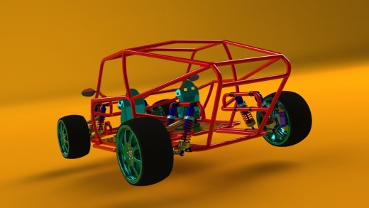 Buggy-131钢管赛车框架结构缩略图