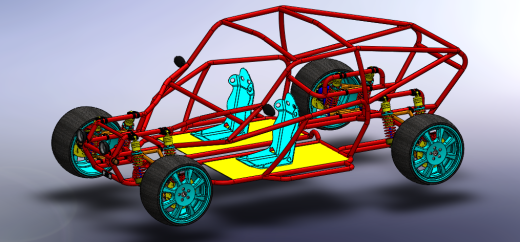 Buggy-131钢管赛车框架结构缩略图