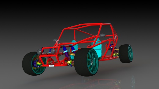 Buggy-131钢管赛车框架结构缩略图