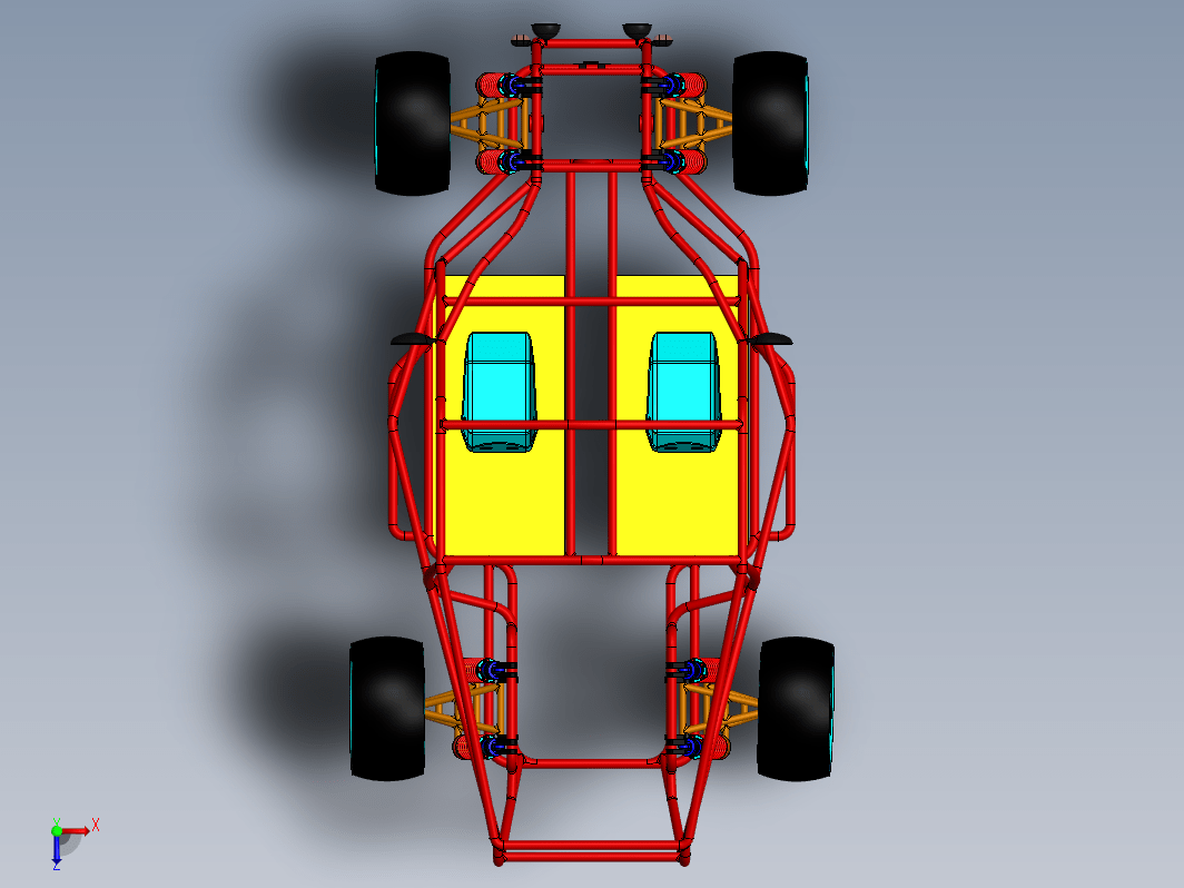 Buggy-131钢管赛车框架结构