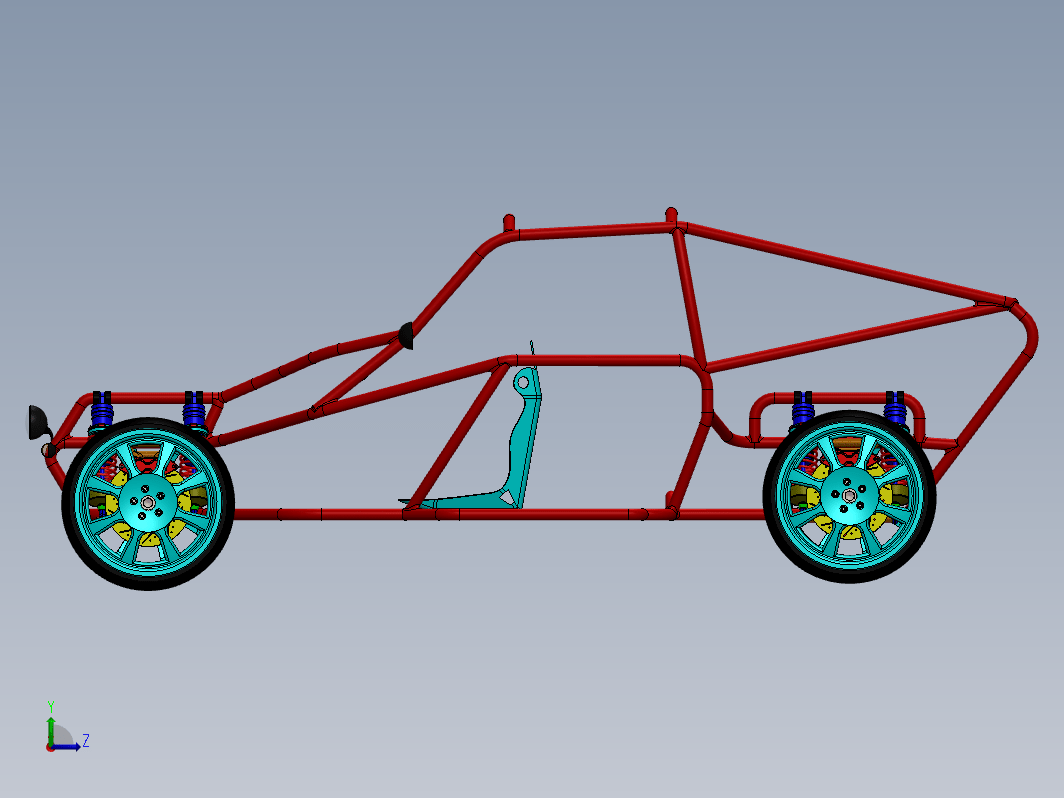 Buggy-131钢管赛车框架结构