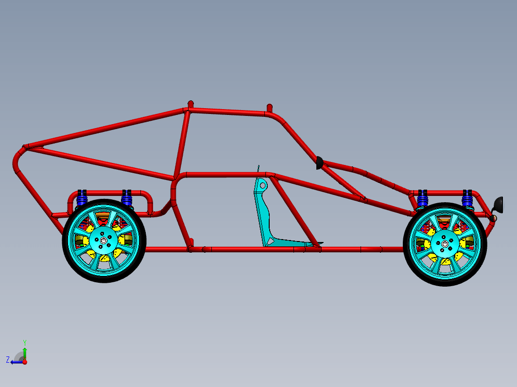 Buggy-131钢管赛车框架结构